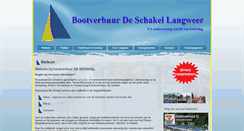 Desktop Screenshot of bootverhuurdeschakel.nl